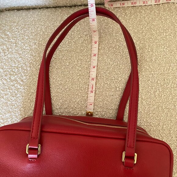 NWT J.Crew Delphine shoulder bag in leather 'Radiant Ruby' - Picture 16 of 16